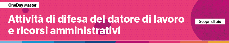 Attività di difesa del datore di lavoro e ricorsi amministrativi